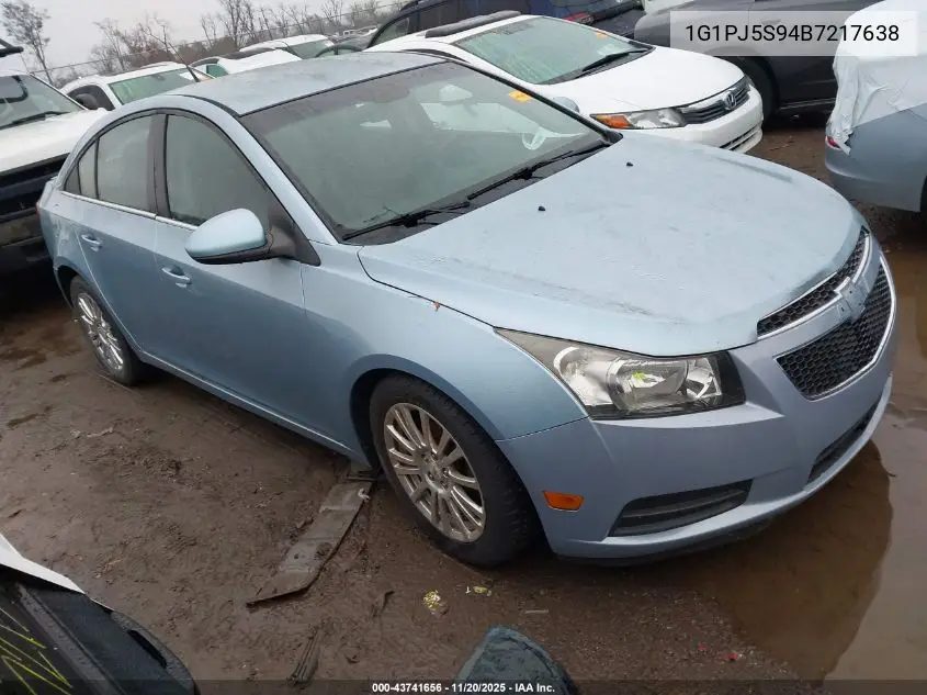 1G1PJ5S94B7217638 2011 Chevrolet Cruze Eco