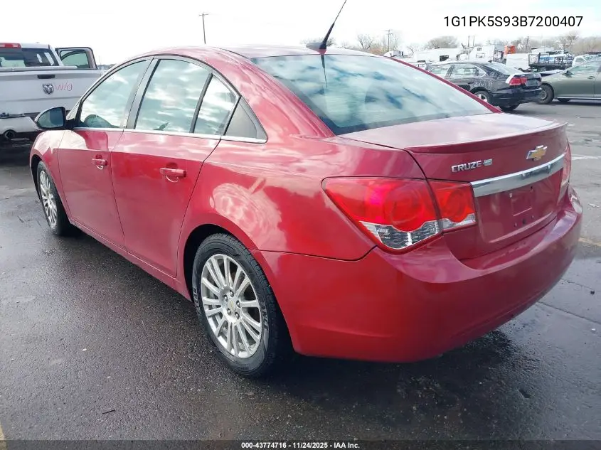 1G1PK5S93B7200407 2011 Chevrolet Cruze Eco