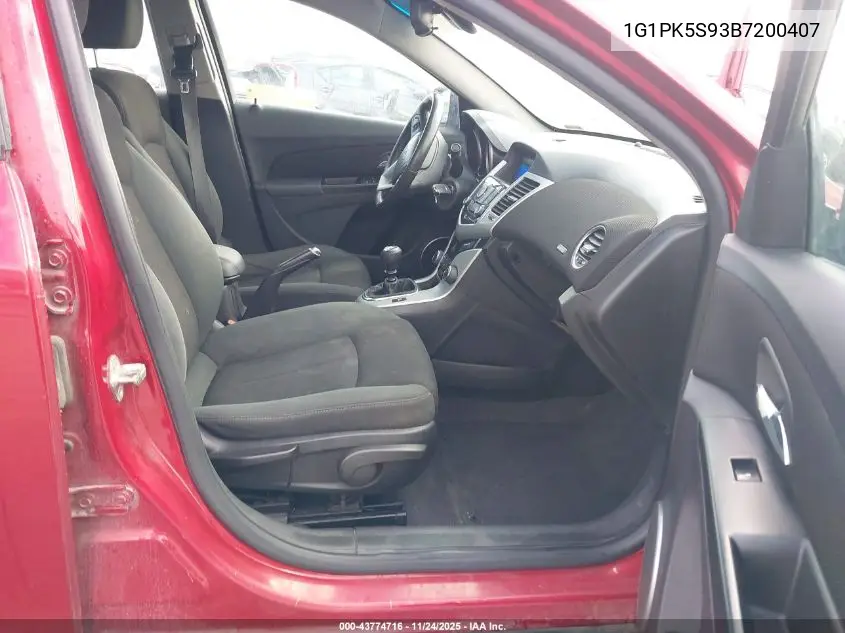 1G1PK5S93B7200407 2011 Chevrolet Cruze Eco