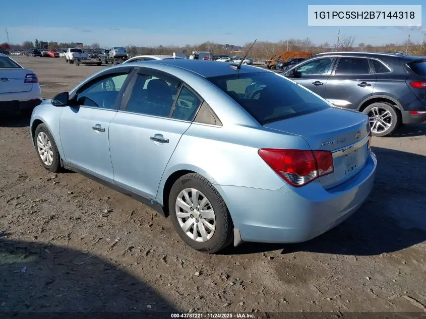 1G1PC5SH2B7144318 2011 Chevrolet Cruze Ls