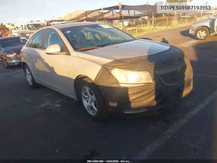 1G1PE5S95B7193953 2011 Chevrolet Cruze Lt