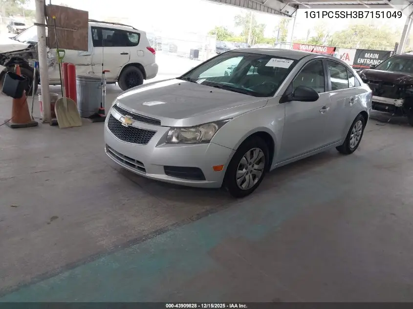 1G1PC5SH3B7151049 2011 Chevrolet Cruze Ls
