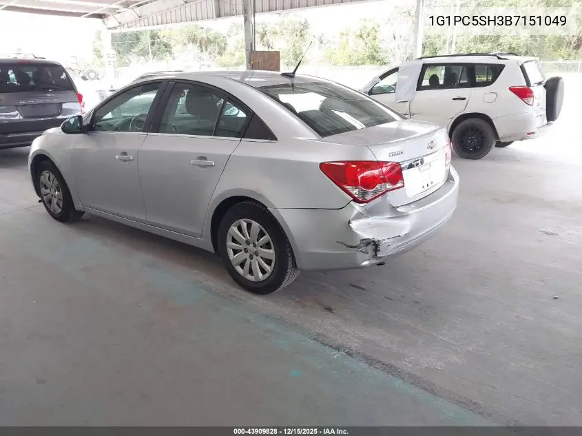 1G1PC5SH3B7151049 2011 Chevrolet Cruze Ls