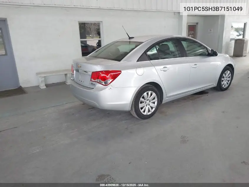 1G1PC5SH3B7151049 2011 Chevrolet Cruze Ls