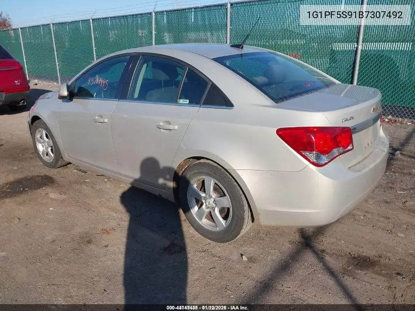 1G1PF5S91B7307492 2011 Chevrolet Cruze 1Lt