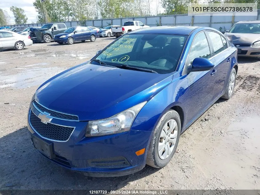 1G1PF5SC6C7386378 2012 Chevrolet Cruze Lt