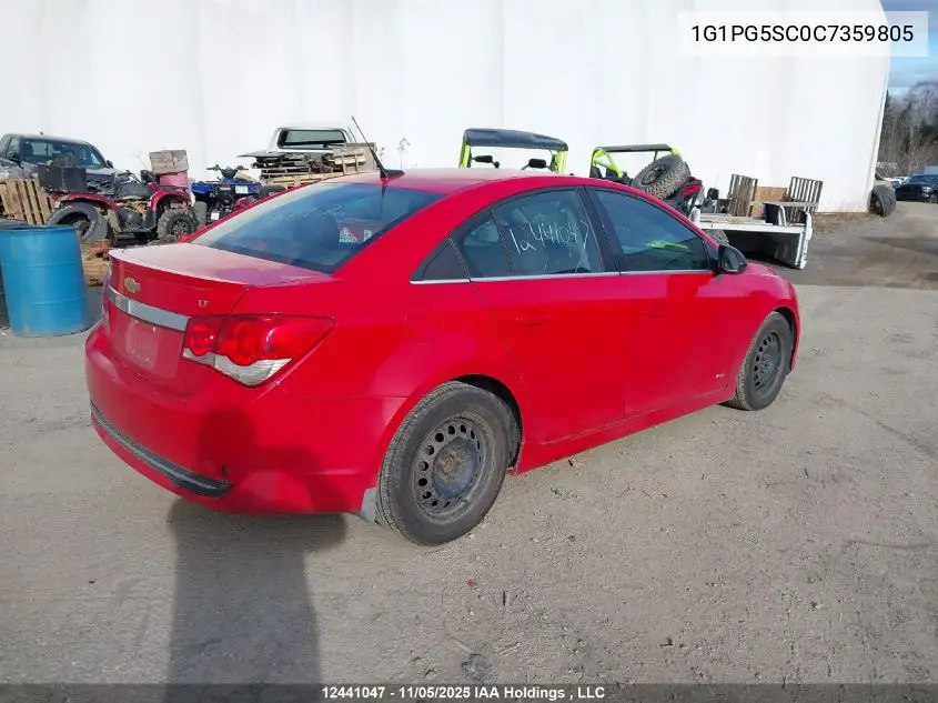 1G1PG5SC0C7359805 2012 Chevrolet Cruze Lt Turbo