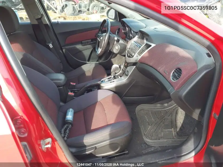 1G1PG5SC0C7359805 2012 Chevrolet Cruze Lt Turbo