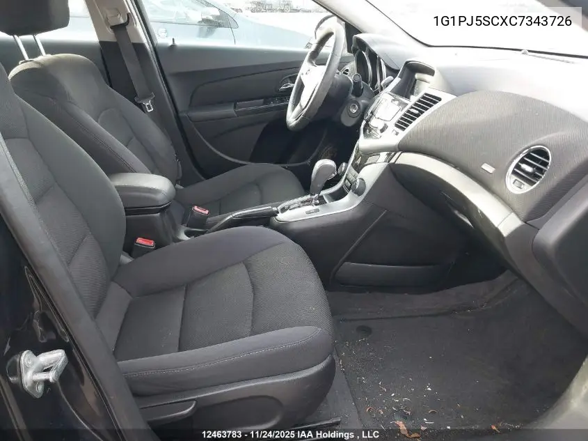 1G1PJ5SCXC7343726 2012 Chevrolet Cruze