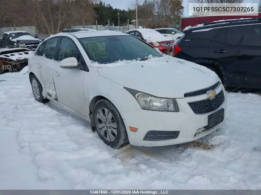 1G1PF5SC5C7307265 2012 Chevrolet Cruze Lt