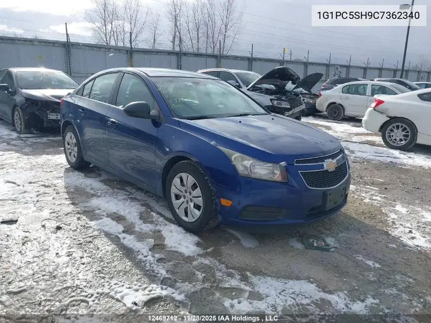 1G1PC5SH9C7362340 2012 Chevrolet Cruze Ls