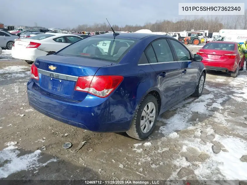 1G1PC5SH9C7362340 2012 Chevrolet Cruze Ls