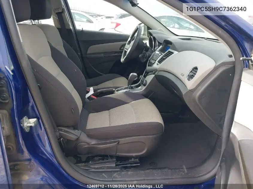 1G1PC5SH9C7362340 2012 Chevrolet Cruze Ls