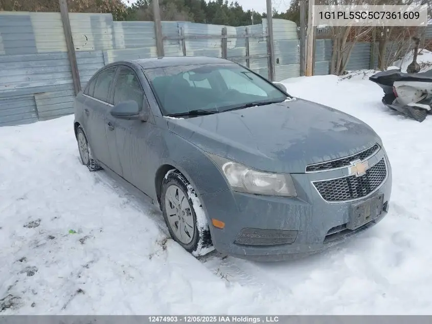 1G1PL5SC5C7361609 2012 Chevrolet Cruze Lt