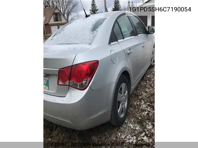 1G1PD5SH6C7190054 2012 Chevrolet Cruze Ls