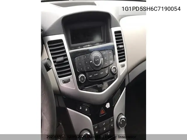 1G1PD5SH6C7190054 2012 Chevrolet Cruze Ls
