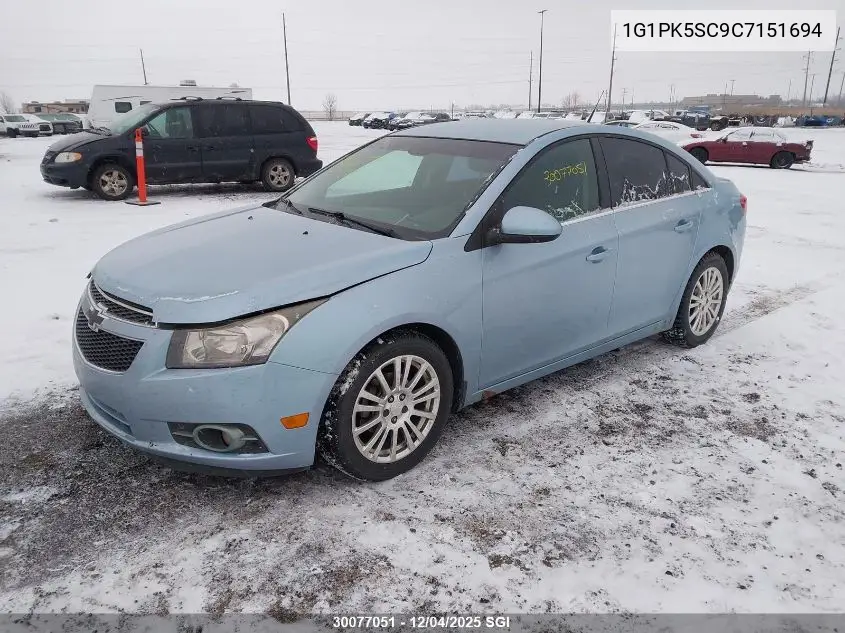 1G1PK5SC9C7151694 2012 Chevrolet Cruze Eco