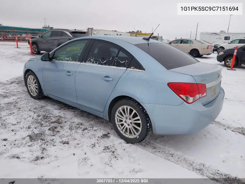 1G1PK5SC9C7151694 2012 Chevrolet Cruze Eco