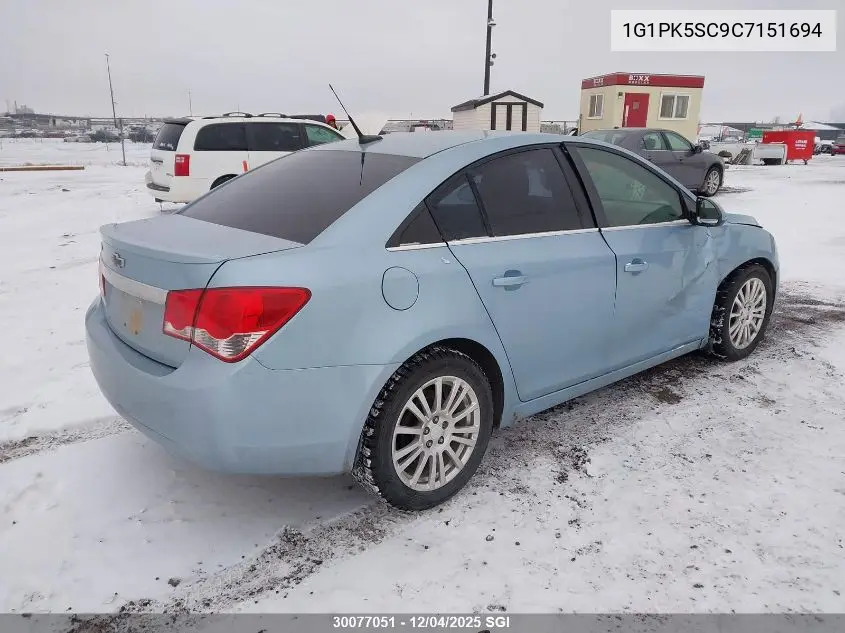 1G1PK5SC9C7151694 2012 Chevrolet Cruze Eco