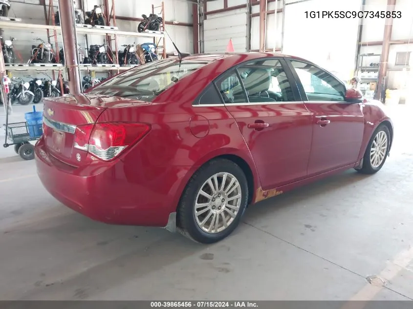 2012 Chevrolet Cruze Eco VIN: 1G1PK5SC9C7345853 Lot: 39865456