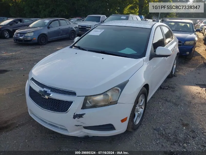 2012 Chevrolet Cruze Lt VIN: 1G1PF5SC8C7338347 Lot: 39880324