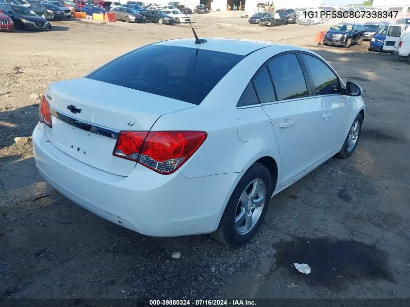 2012 Chevrolet Cruze Lt VIN: 1G1PF5SC8C7338347 Lot: 39880324