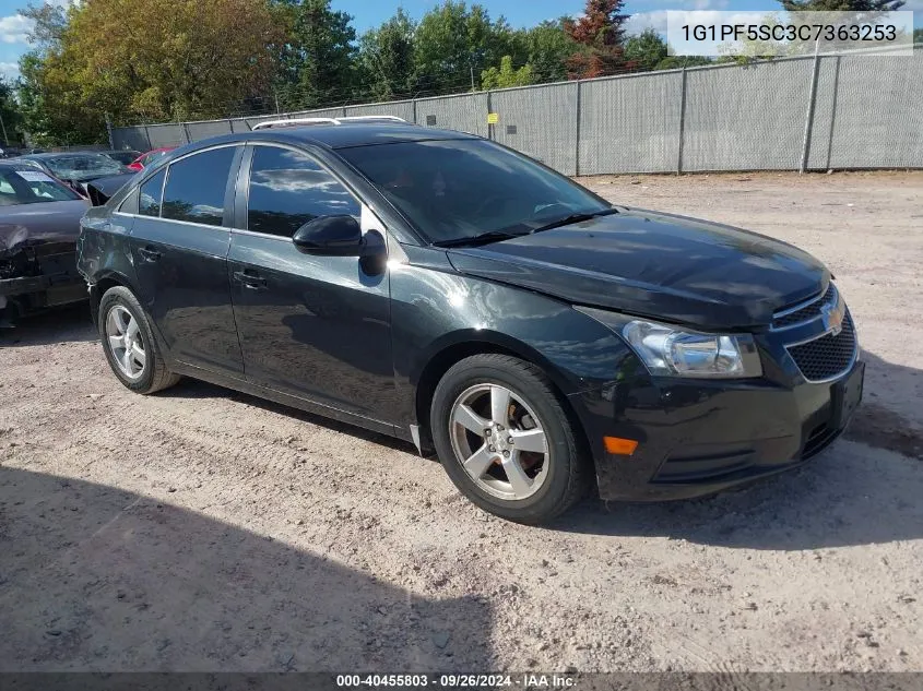 2012 Chevrolet Cruze 1Lt VIN: 1G1PF5SC3C7363253 Lot: 40455803