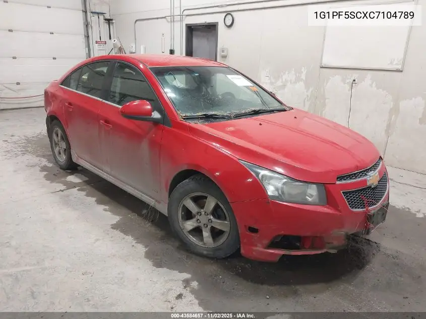 1G1PF5SCXC7104789 2012 Chevrolet Cruze 1Lt