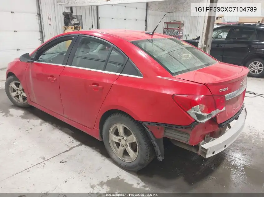 1G1PF5SCXC7104789 2012 Chevrolet Cruze 1Lt