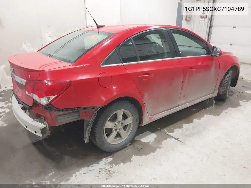 1G1PF5SCXC7104789 2012 Chevrolet Cruze 1Lt