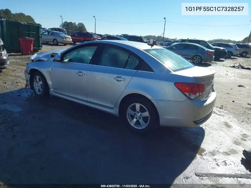 1G1PF5SC1C7328257 2012 Chevrolet Cruze 1Lt