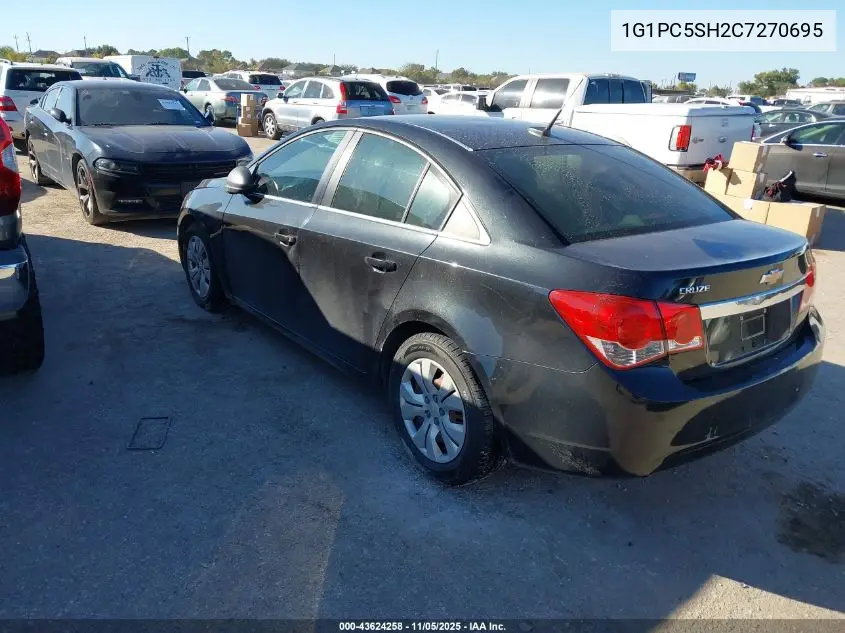 1G1PC5SH2C7270695 2012 Chevrolet Cruze Ls