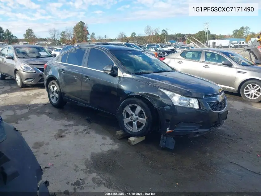 1G1PF5SCXC7171490 2012 Chevrolet Cruze 1Lt