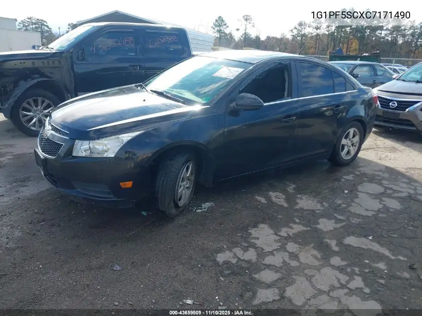 1G1PF5SCXC7171490 2012 Chevrolet Cruze 1Lt