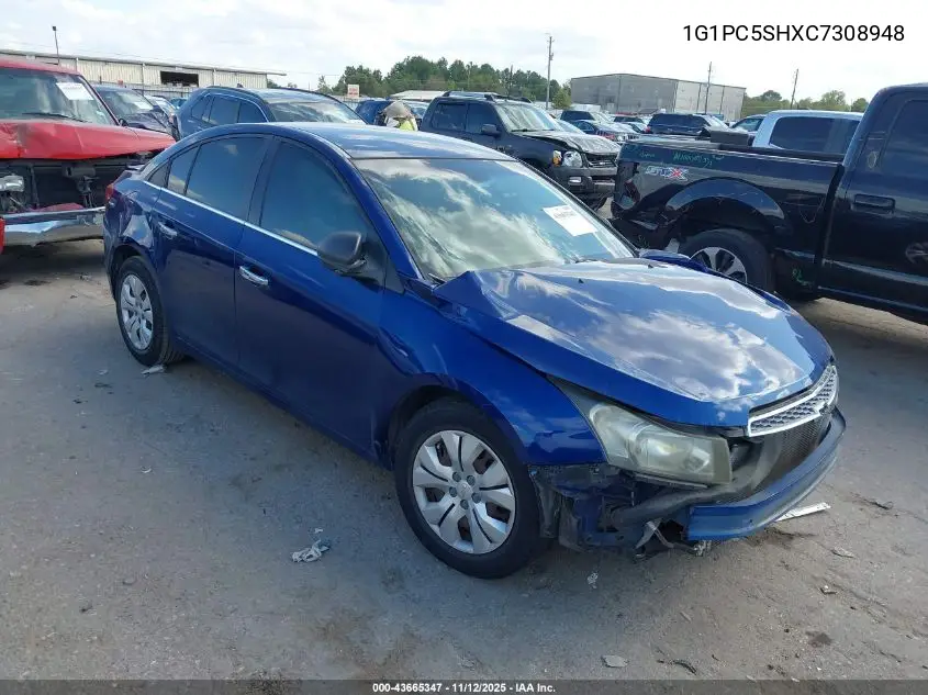 1G1PC5SHXC7308948 2012 Chevrolet Cruze Ls