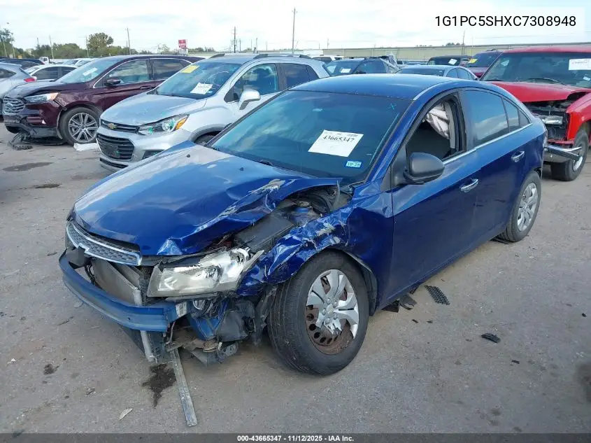 1G1PC5SHXC7308948 2012 Chevrolet Cruze Ls
