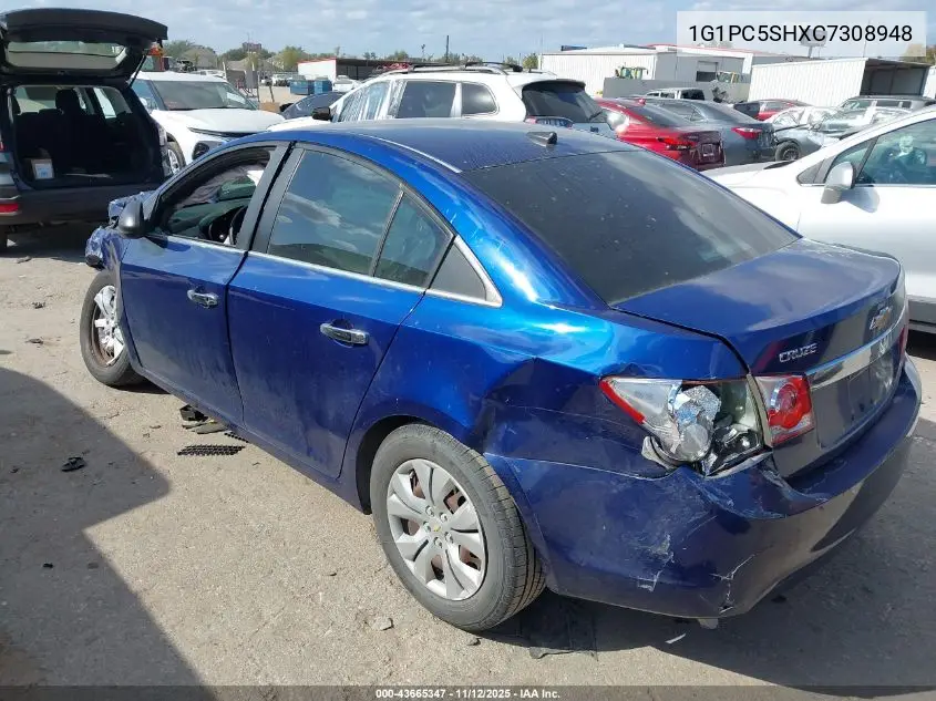 1G1PC5SHXC7308948 2012 Chevrolet Cruze Ls