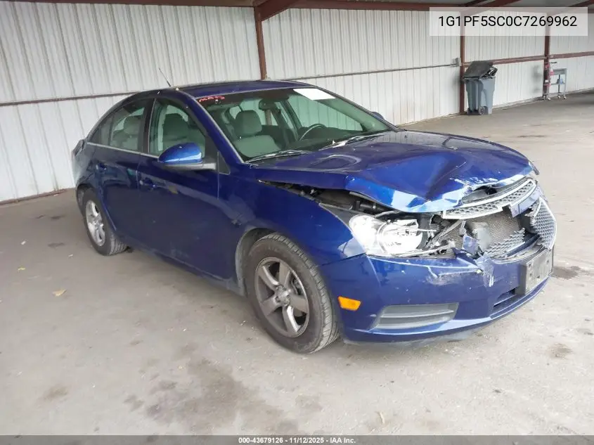 1G1PF5SC0C7269962 2012 Chevrolet Cruze 1Lt