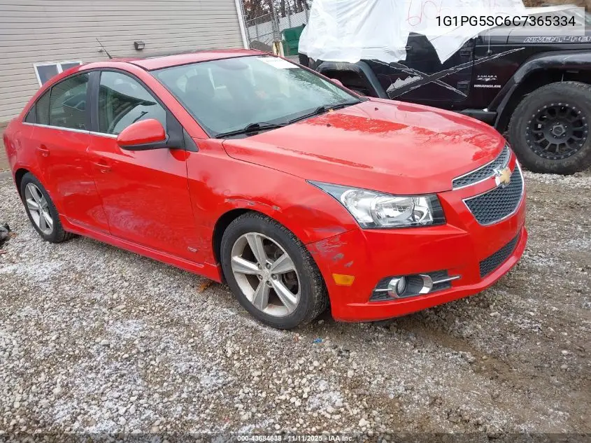 1G1PG5SC6C7365334 2012 Chevrolet Cruze 2Lt