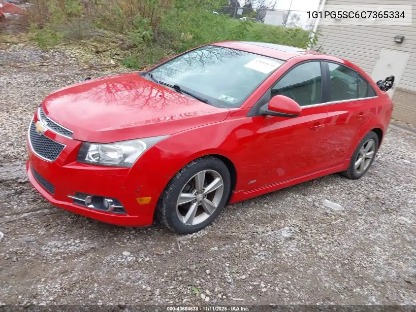 1G1PG5SC6C7365334 2012 Chevrolet Cruze 2Lt
