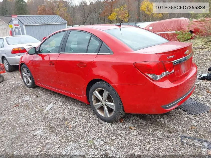 1G1PG5SC6C7365334 2012 Chevrolet Cruze 2Lt