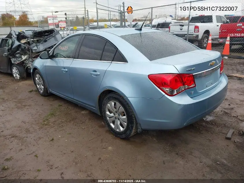 1G1PD5SH1C7322007 2012 Chevrolet Cruze Ls