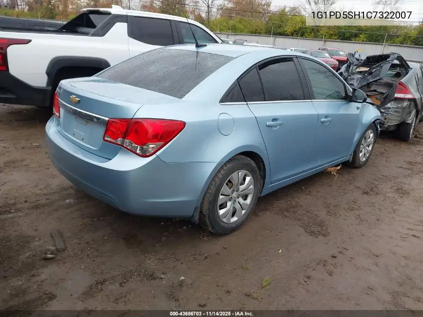 1G1PD5SH1C7322007 2012 Chevrolet Cruze Ls