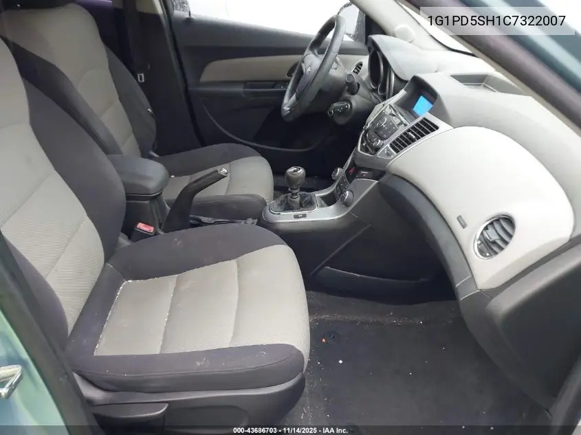 1G1PD5SH1C7322007 2012 Chevrolet Cruze Ls