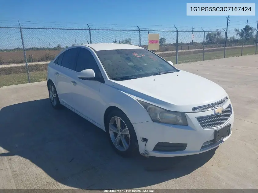 1G1PG5SC3C7167424 2012 Chevrolet Cruze 2Lt