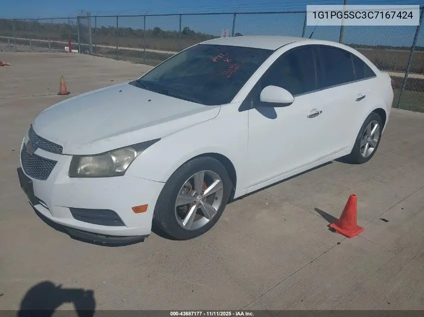 1G1PG5SC3C7167424 2012 Chevrolet Cruze 2Lt