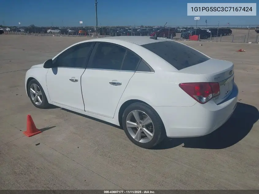 1G1PG5SC3C7167424 2012 Chevrolet Cruze 2Lt