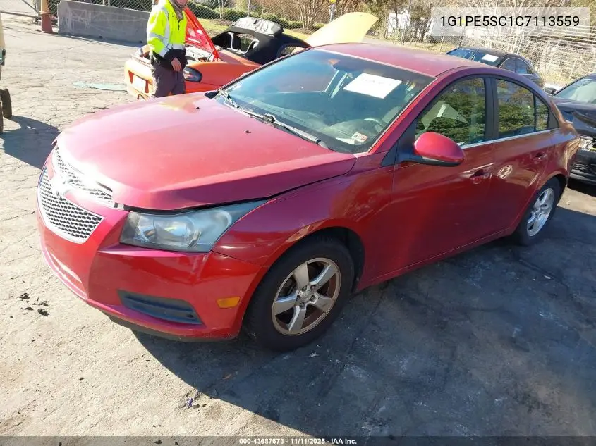 1G1PE5SC1C7113559 2012 Chevrolet Cruze Lt