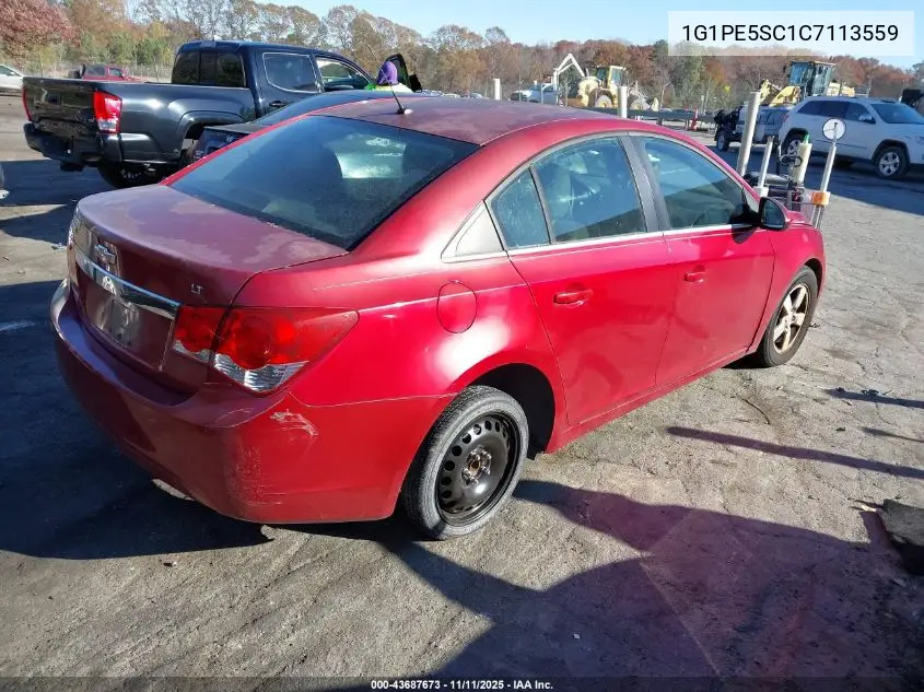 1G1PE5SC1C7113559 2012 Chevrolet Cruze Lt
