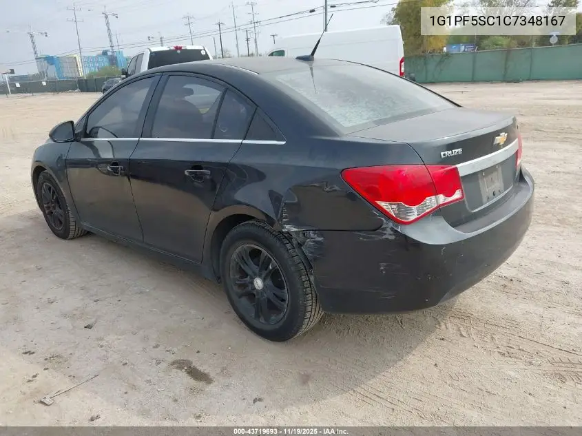 1G1PF5SC1C7348167 2012 Chevrolet Cruze 1Lt